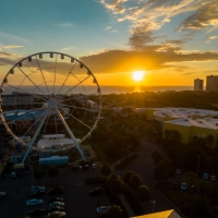 PCB Wheel in Panama City Beach PCB Wheel at sunset